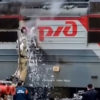 железная дорога 1041 километр происшествие сегодня пожар локомотив электровоз грузовой товарный состав сообщение Москва Ростов-на-Дону