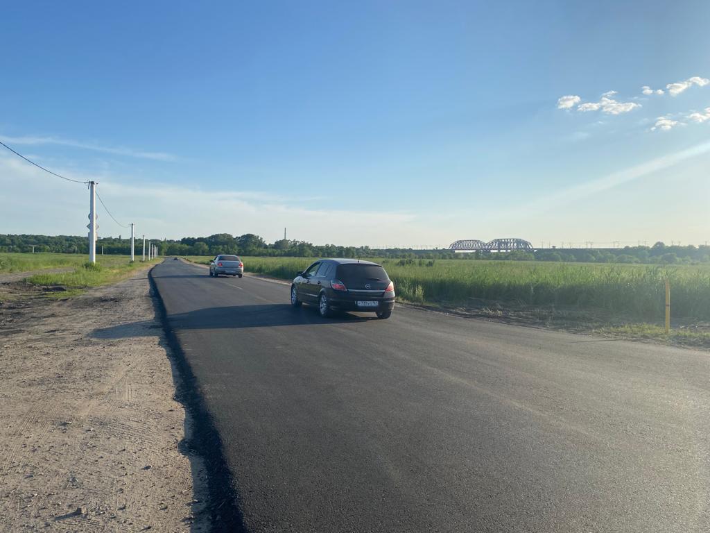 Дорогу от хутора Старая Станица до переправы через Северский Донец в Ростовской области отремонтировал частный предприниматель