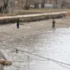 Сброс воды в Северском Донце