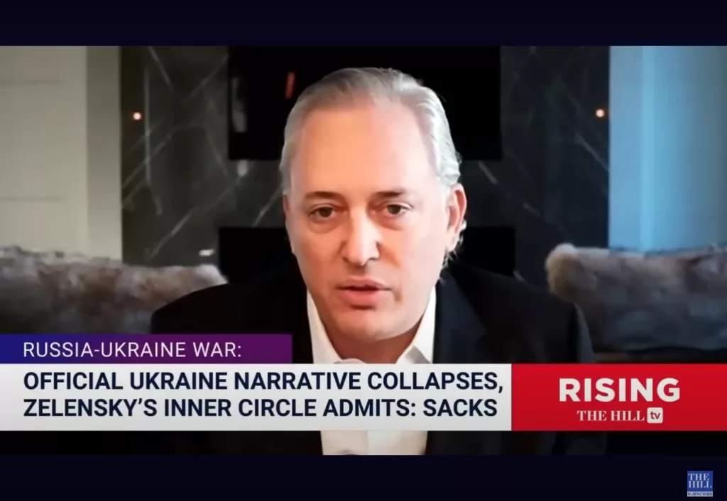 Дэвид Сакс «Если бы в марте 2022 г. Украина согласилась на российские предложения и отказалась от НАТО, она удержала бы восточные территории, Донбасс. И не было бы сотен тысяч жертв».
