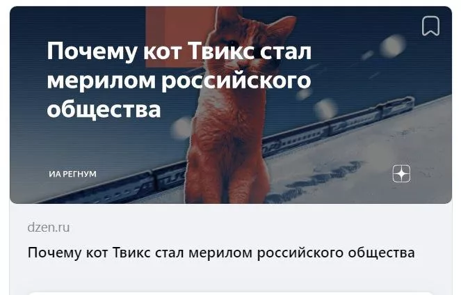 О трагедии кота Твикса