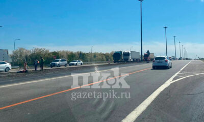 На трассе М4 «Дон» растет пробка на Москву. Идет ремонт дороги