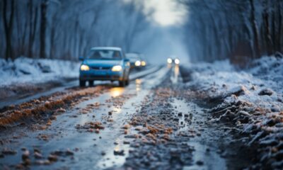 Погода резко ухудшилась. На трассах снег и гололедица