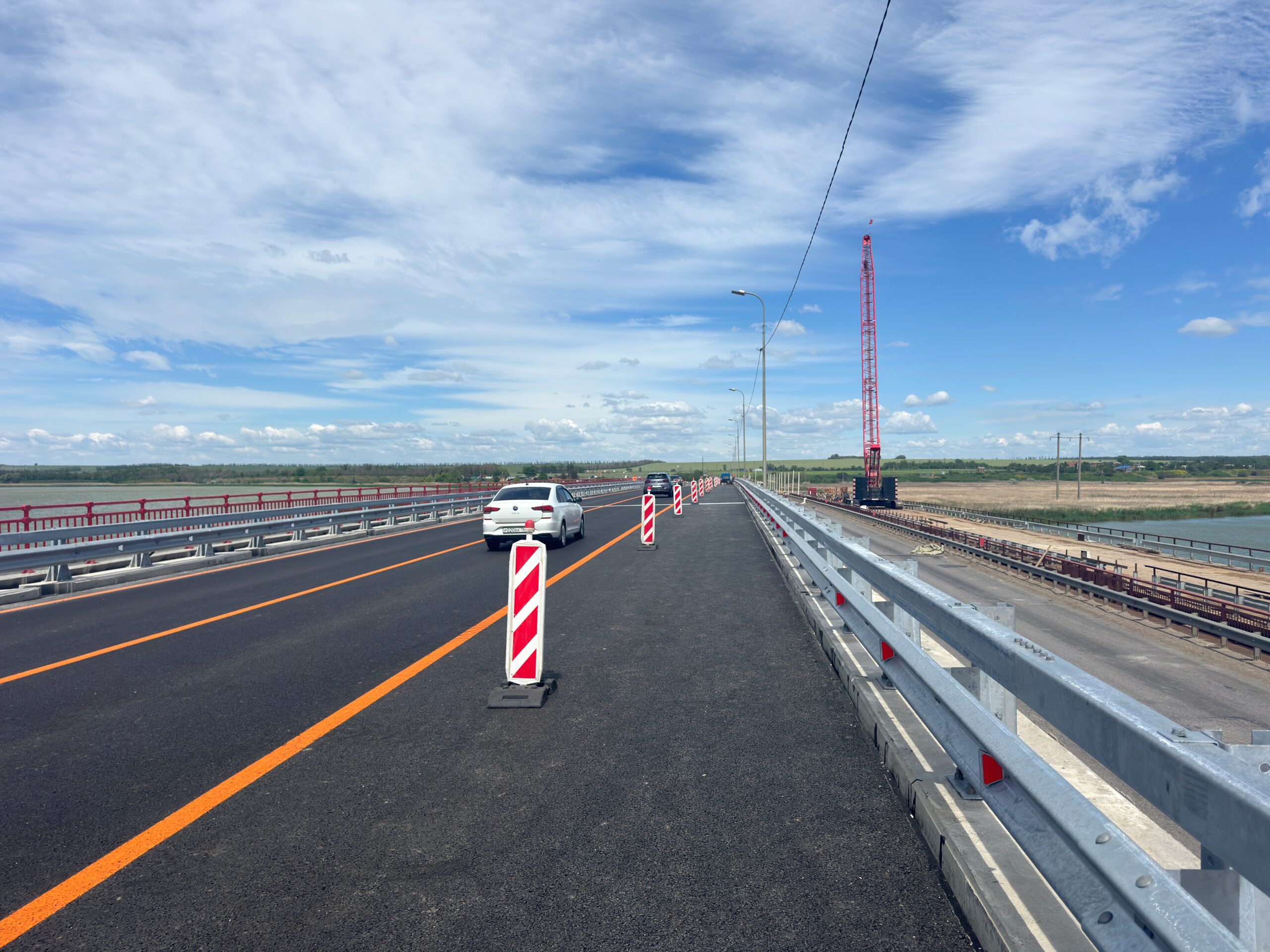 На трассе Р-280 в Ростовской области мост через Миус обновили на 50%