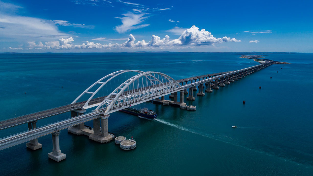 Рекордная пробка перед Крымским мостом