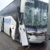 На 632 км трассы М-4 «Дон» столкнулся рейсовый автобус и фура