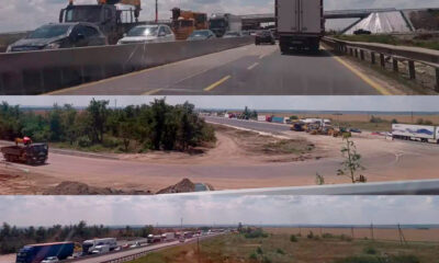 Обстановка на трассе М4 в Ростовской области 1 августа